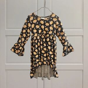 Pumpkin Patch Vibes Fall Dress Girls Thanksgiving, Halloween, Long sleeves